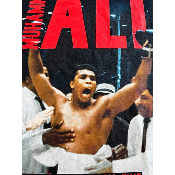 Men's Short Sleeve Cotton T-Shirt Muhammad Ali Graphic Size XL - Picture 3 of 7